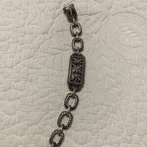 Andrea Candela 925 Sterling Silver Artisan Link Bracelet